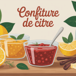 Confiture de citre Le Parfait en bocaux, ambiance cuisine, citre, vanille et cannelle