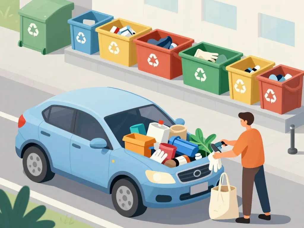 Organisation du chargement pour la déchetterie Nice Nord