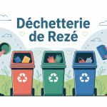 Illustration déchetterie Reze moderne classement déchets