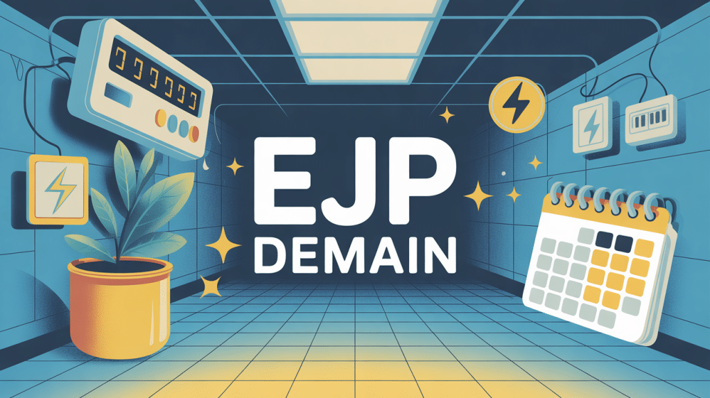 EJP demain illustration économie électricité calendrier