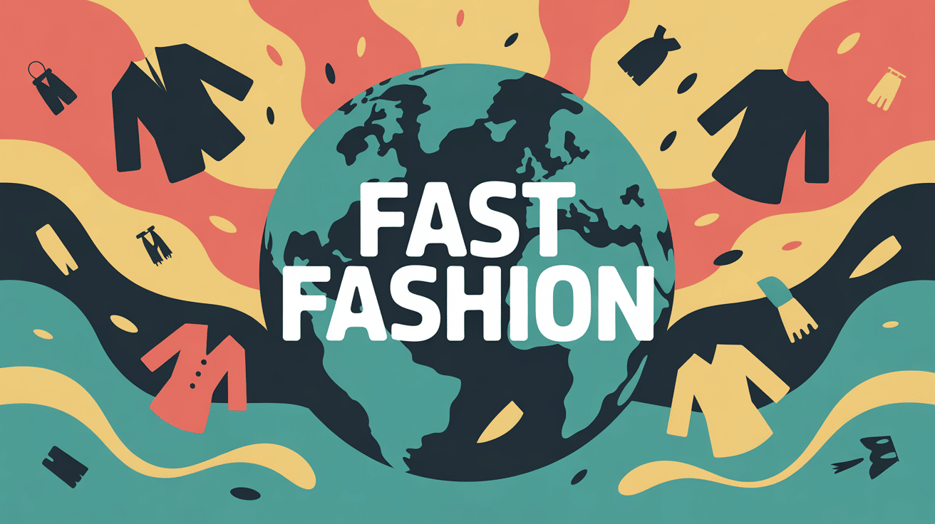 Illustration fast fashion impact planète