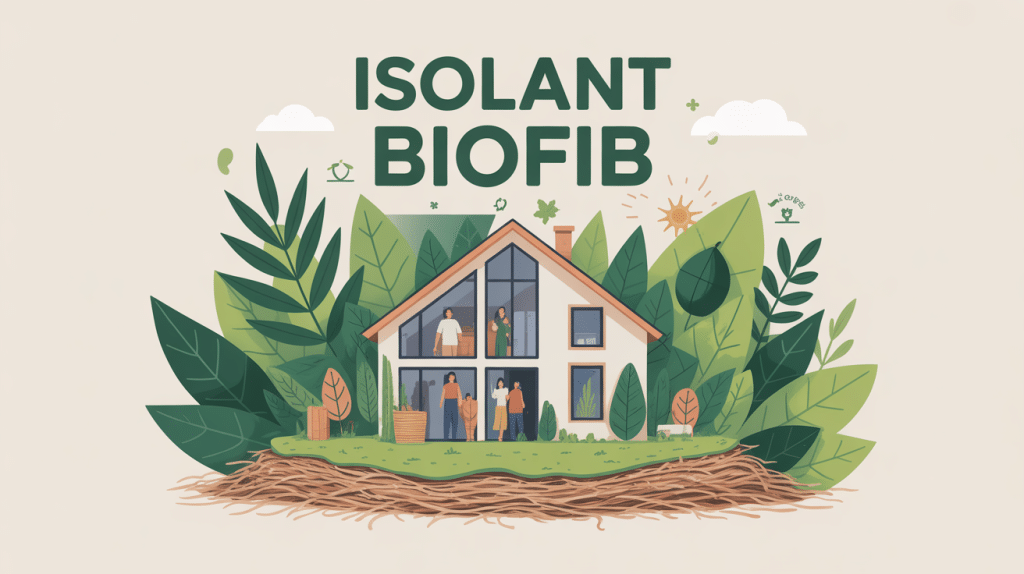 Illustration isolant biofib maison écologique
