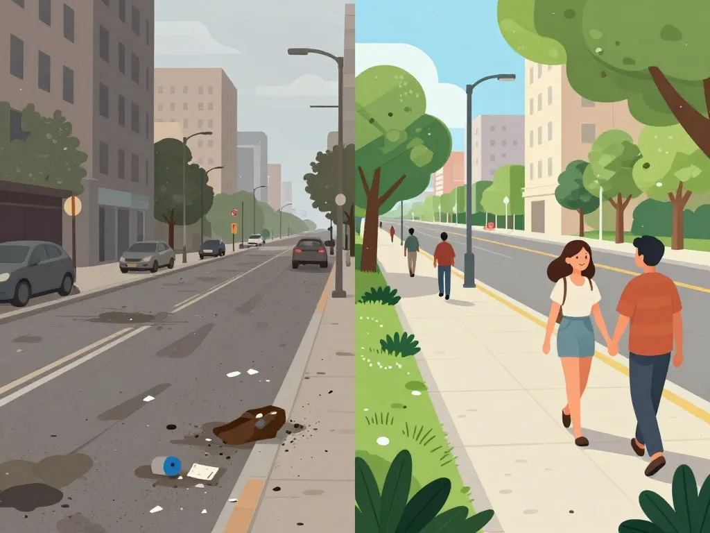 ville propre ne pas jeter sur la voie public