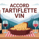 Quel vin avec la tartiflette illustration vin blanc rouge rosé