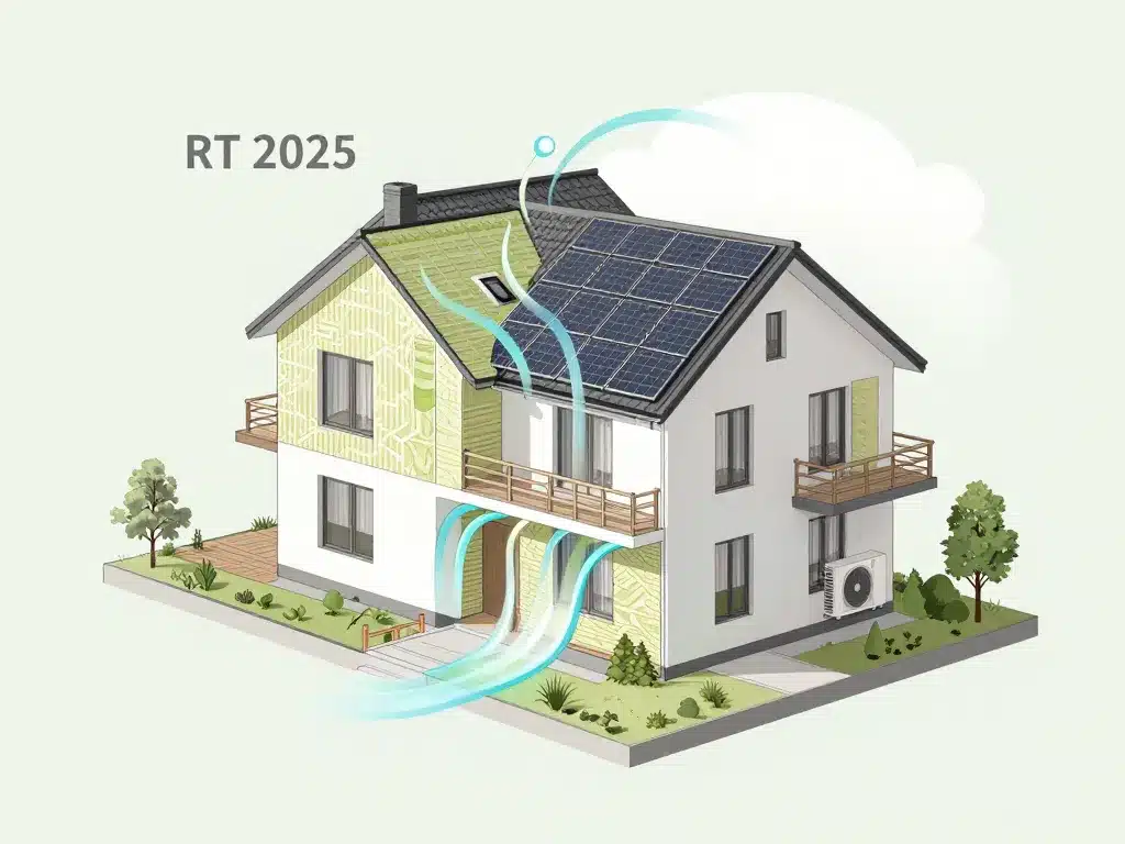 rt 2025 exigences techniques maison isolation ventilation