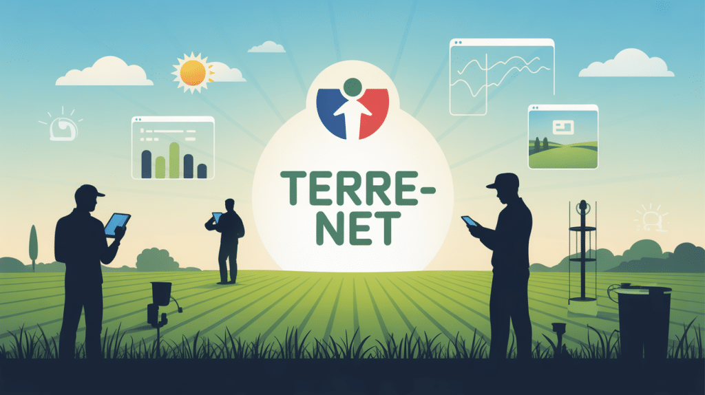 Illustration Terre Net plate-forme informations et outils agriculteurs