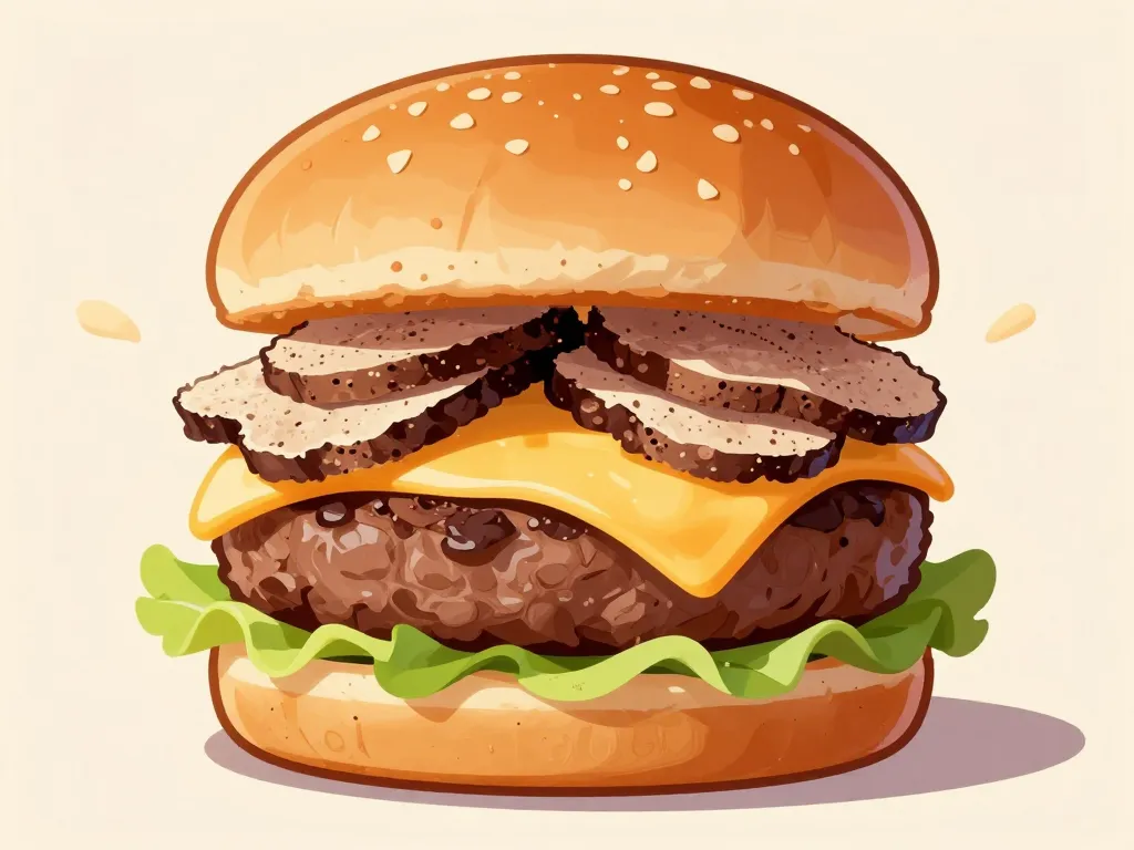 truffle burger coupe ingrédients principaux