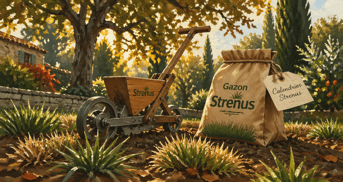 gazon strenus scarification jardin automne