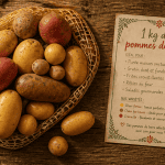 1 kg de pommes de terre variétés sur table