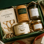 Coffret spécialités françaises à offrir sur table bois