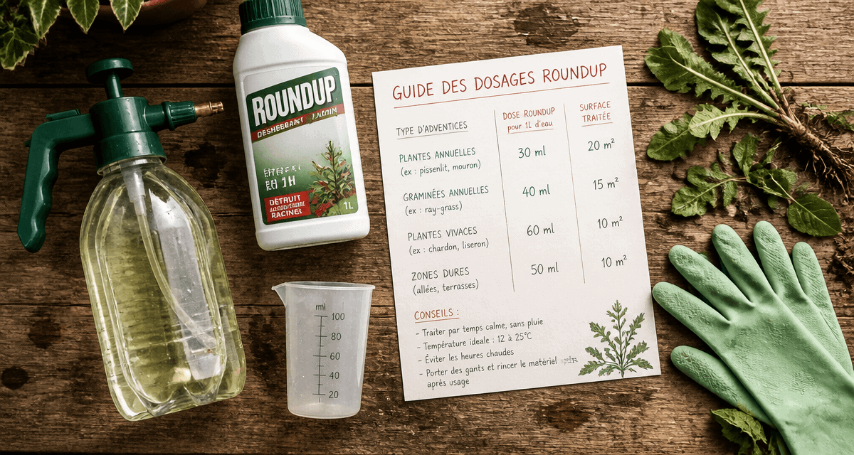 Dosage Roundup matériel de préparation