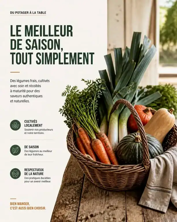 Panier de légumes frais de la ferme La Racinerie à Saint-Cyr-en-Val