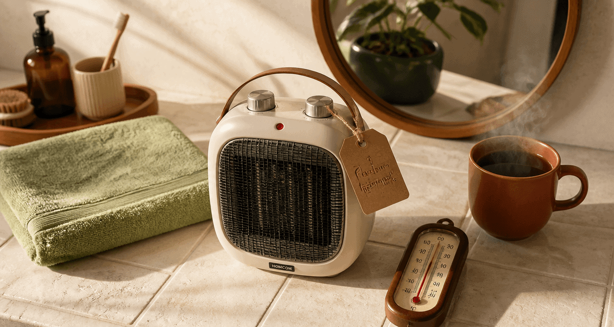 meilleur radiateur soufflant salle de bain sur carrelage cosy
