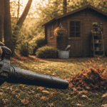 meilleur souffleur sur batterie utilisé dans un jardin