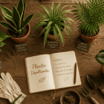 plantes d'intérieur dépolluante en pots sur table
