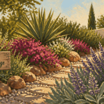 plantes plein soleil sans arrosage massif lavande sauge