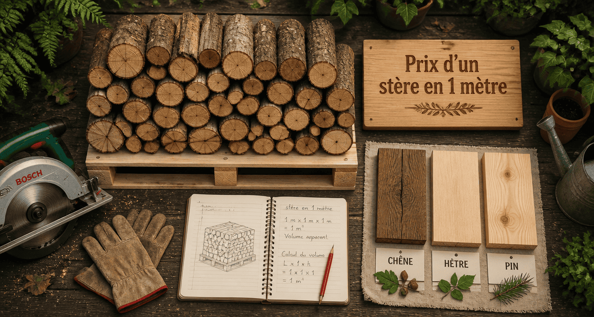 prix d un stere de bois en 1metre sur palettes et essences