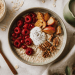 recette de porridge bol fruits noix