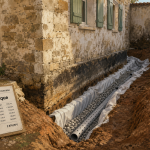 Drainage d’une maison ancienne : drain périphérique et tranchée