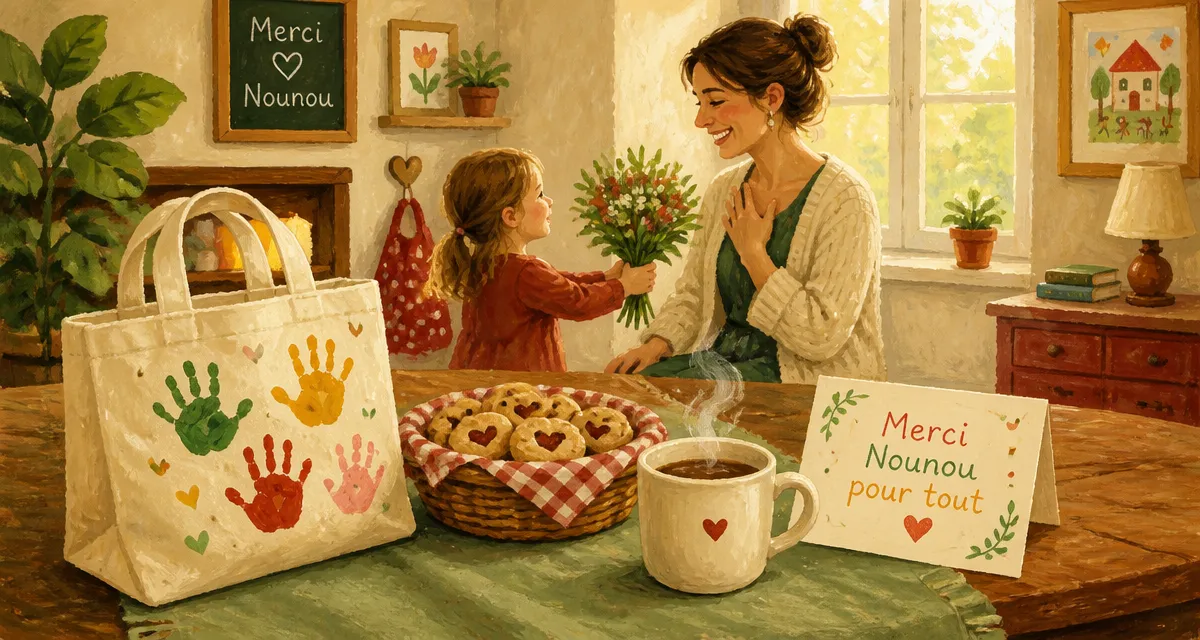 fete des nounous scene cadeau chaleureux