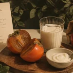j ai manger un kaki astringent que faire : kaki blet et lait chaud