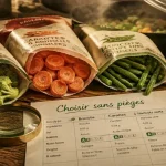 Les marques de légumes surgelés à éviter : loupe et sachets de légumes