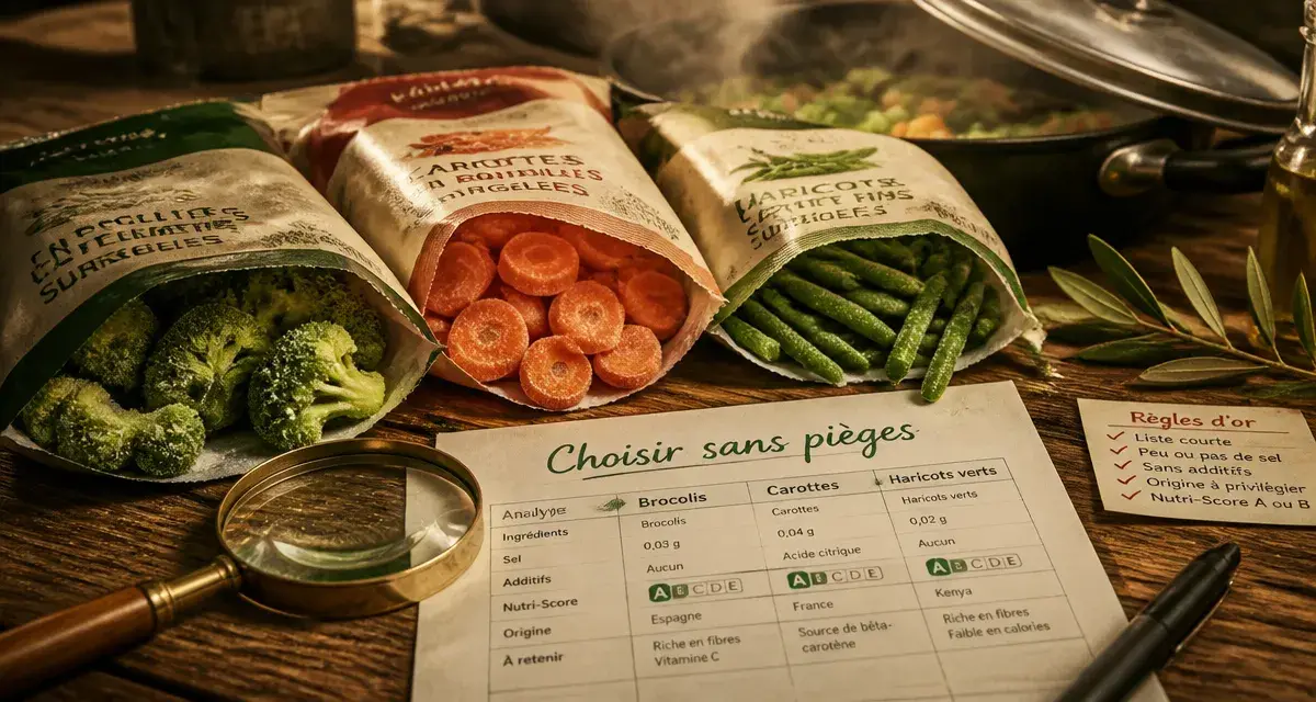 Les marques de légumes surgelés à éviter : loupe et sachets de légumes
