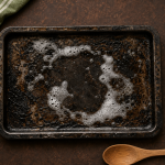 Nettoyer plaque four : graisses brûlées sur lèchefrite