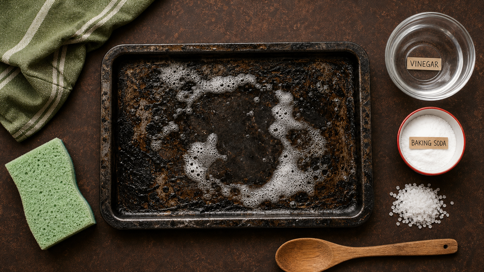 Nettoyer plaque four : graisses brûlées sur lèchefrite