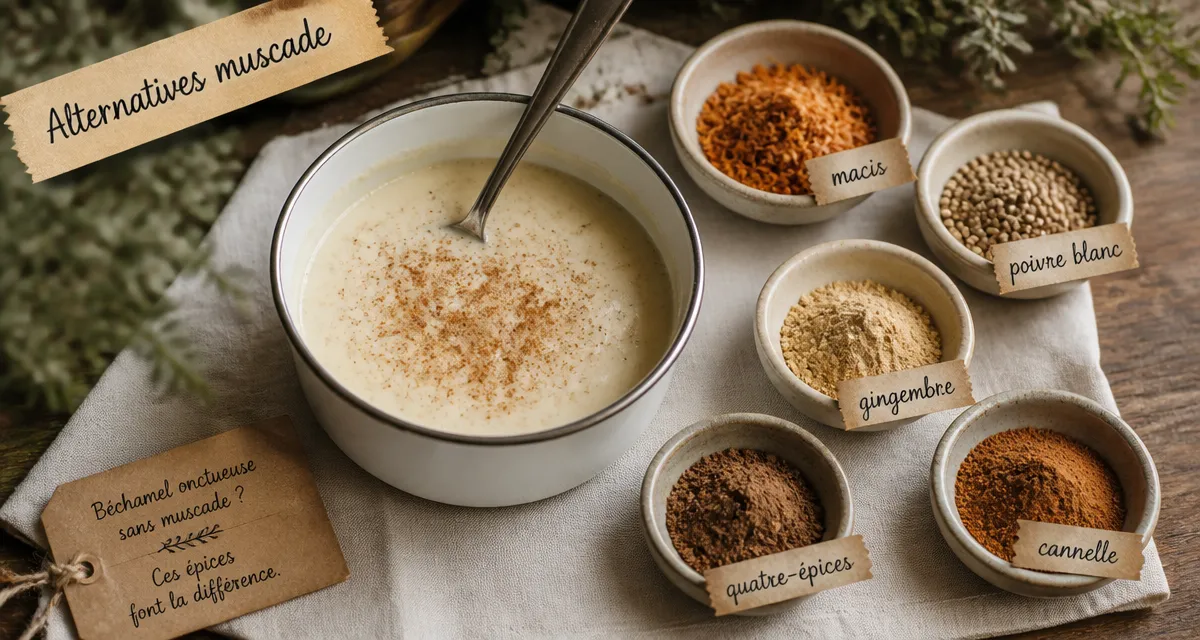 Par quoi remplacer la muscade : épices alternatives pour gratins et desserts