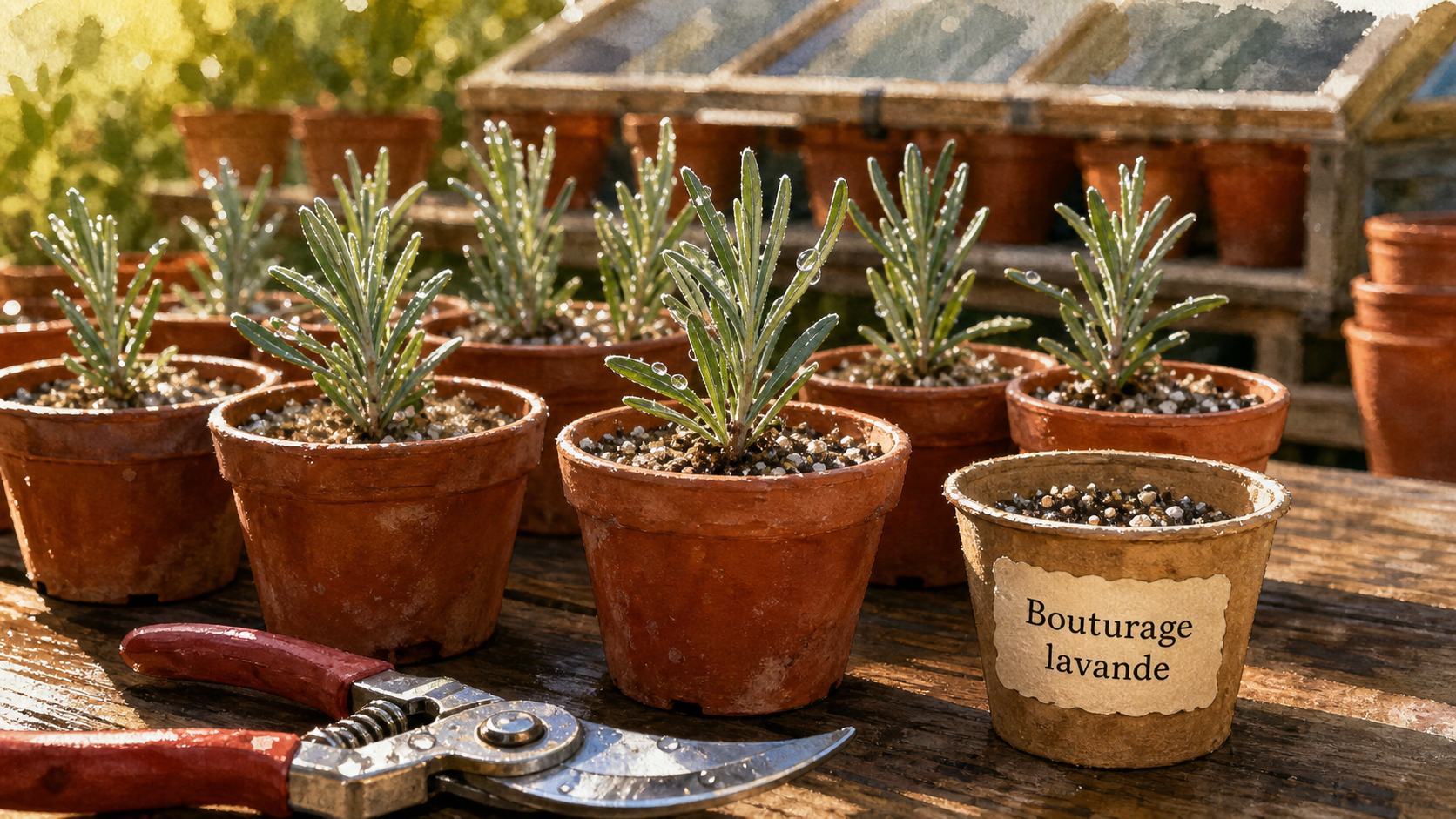 Quand bouturer la lavande : bouturage en pots avec mélange sable et perlite