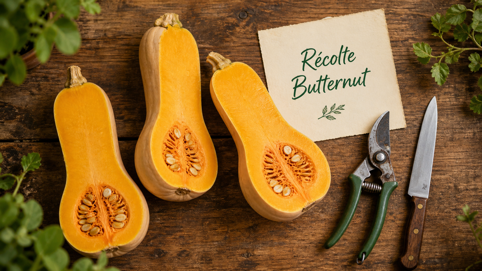 Quand cueillir les butternut : récolte, maturité, conservation longue durée