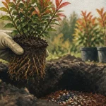 Quand planter photinia : motte et plantation en pleine terre