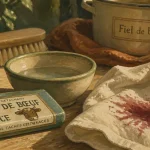 Savon fiel de boeuf utilisation pour tache vin rouge sur linge blanc