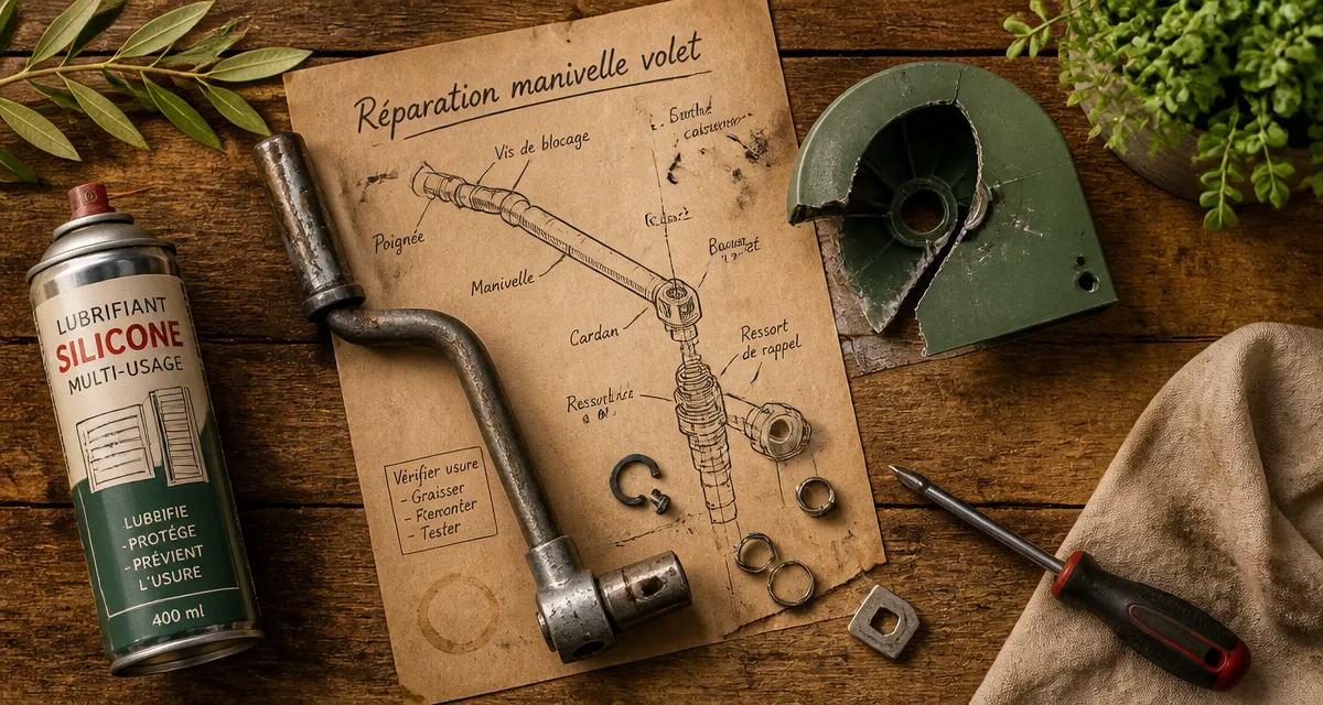 volet roulant manuel manivelle réparation outils