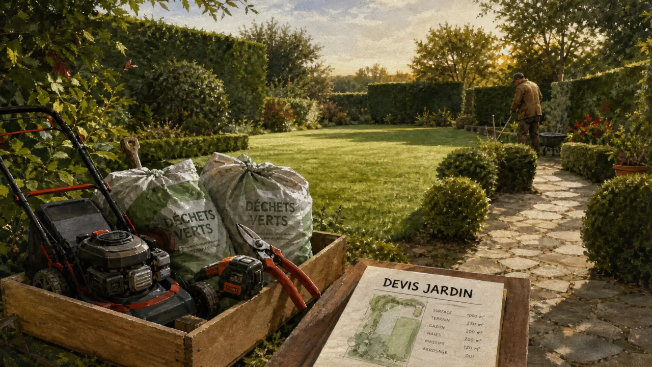 Coût entretien jardin 1000 m2 : postes clés à surveiller