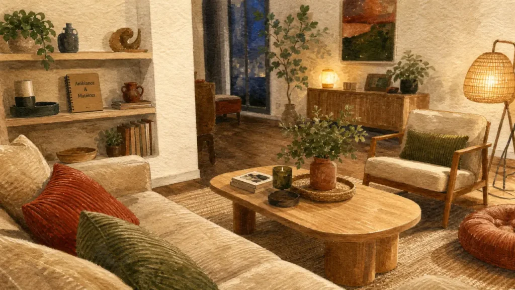Décoration intérieure salon : chaleur, légèreté et style sans surcharge
