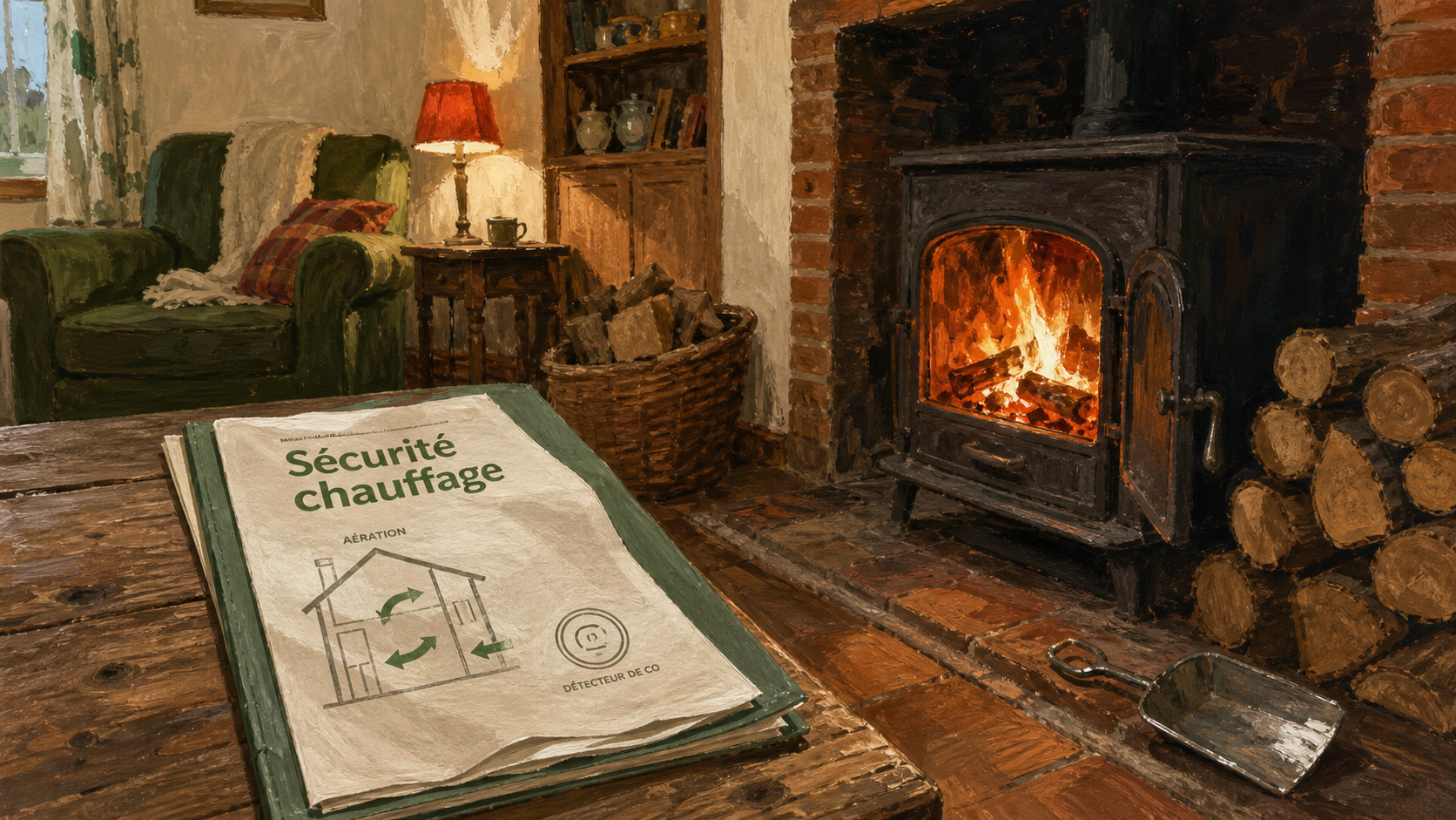 Meilleur chauffage d’appoint sans électricité : poêle à bois, sécurité et détecteur CO