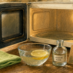 Nettoyage micro onde avec vapeur, eau citron et vinaigre blanc