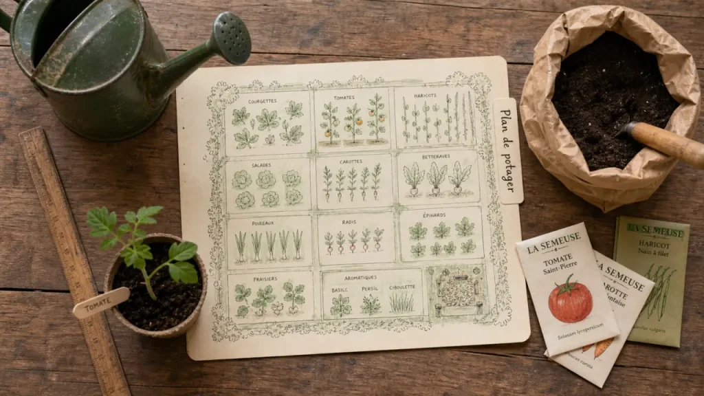 Plan de potager : 5 étapes pour structurer votre espace et maximiser vos récoltes