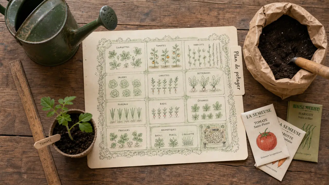 Potager plan : structurer l’espace et maximiser les récoltes