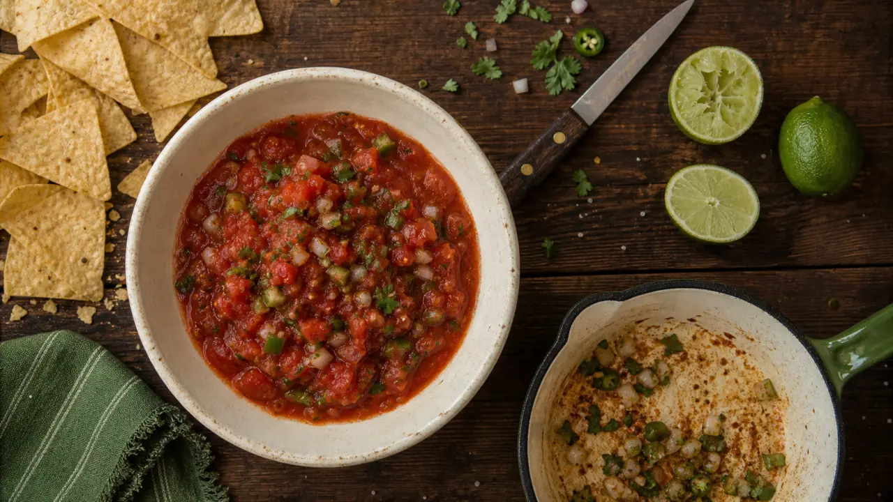 Recette sauce salsa maison au jalapeño, texture concassée
