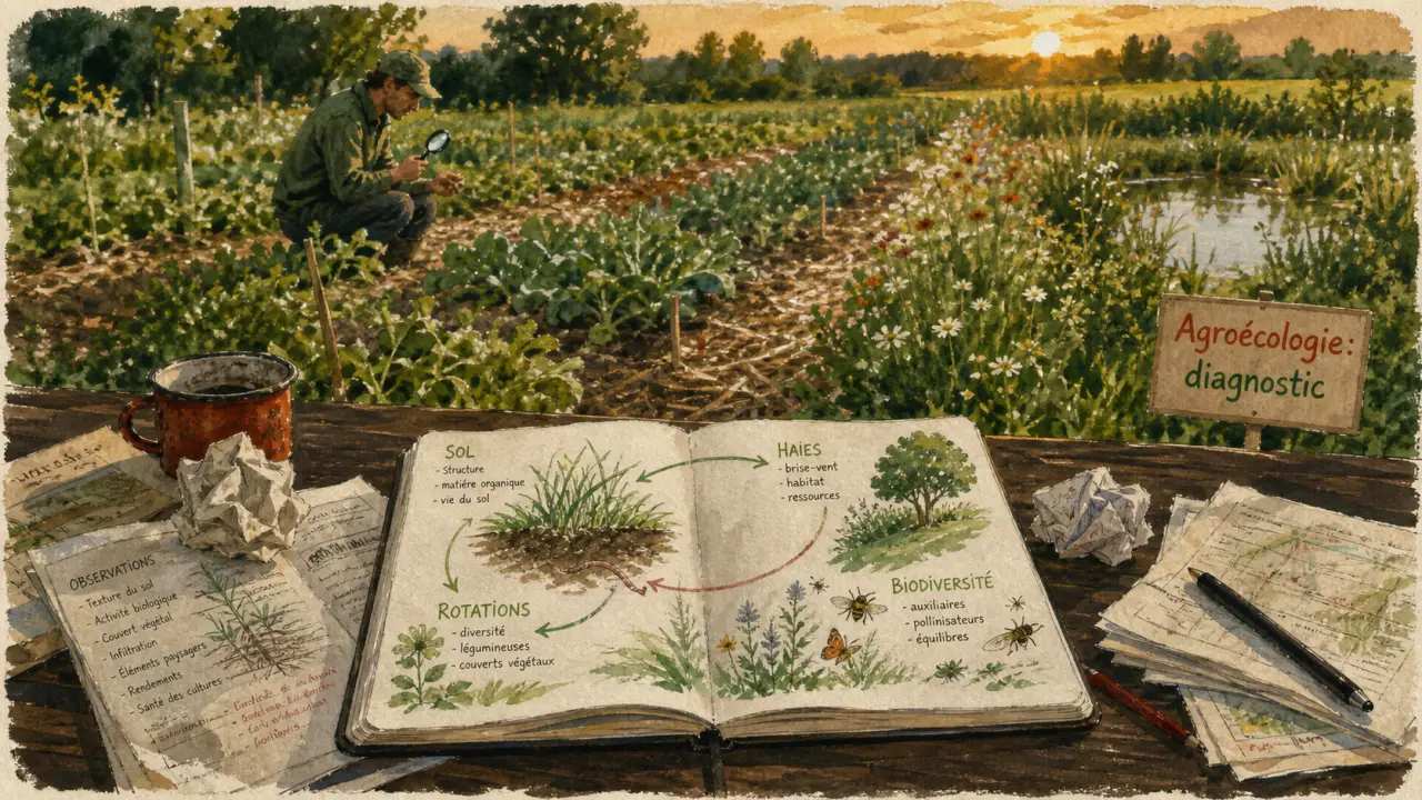 Agro ecologie : diagnostic et parcelle d’essai agroécologique