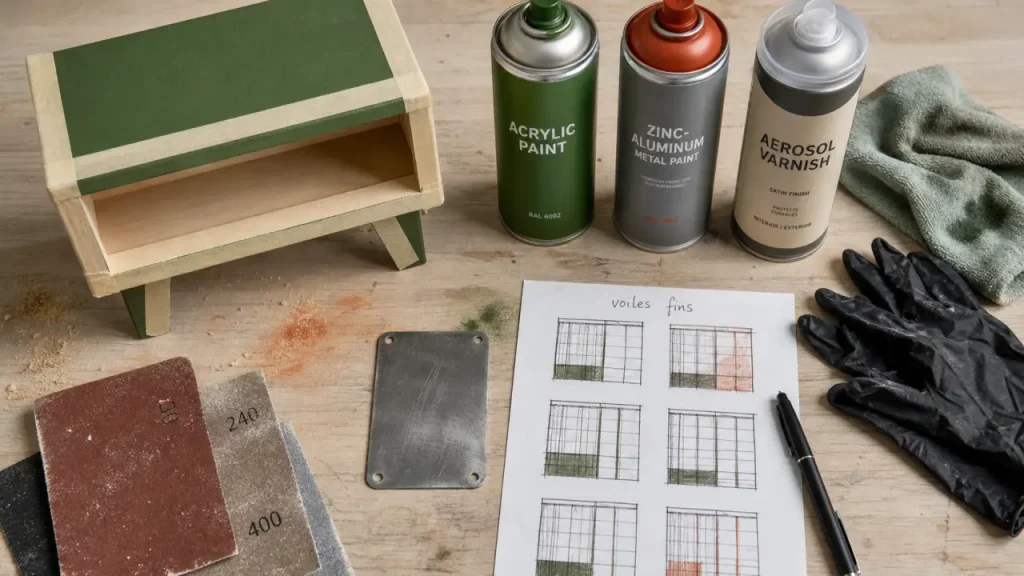 Bombe de peinture : quel support, quelle finition et quels caps choisir ?