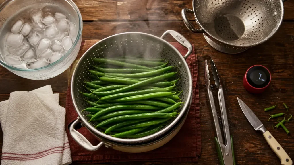 Haricots verts frais : les bons temps de cuisson selon la méthode et la texture voulue