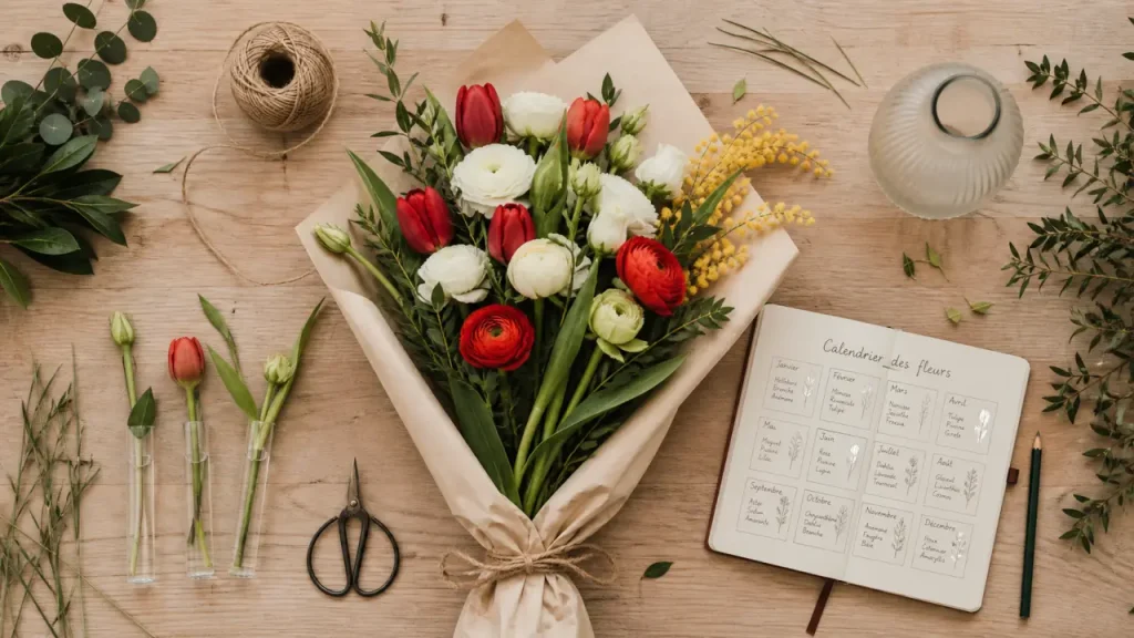 Fleurs de saison : le calendrier mois par mois pour choisir le bon bouquet