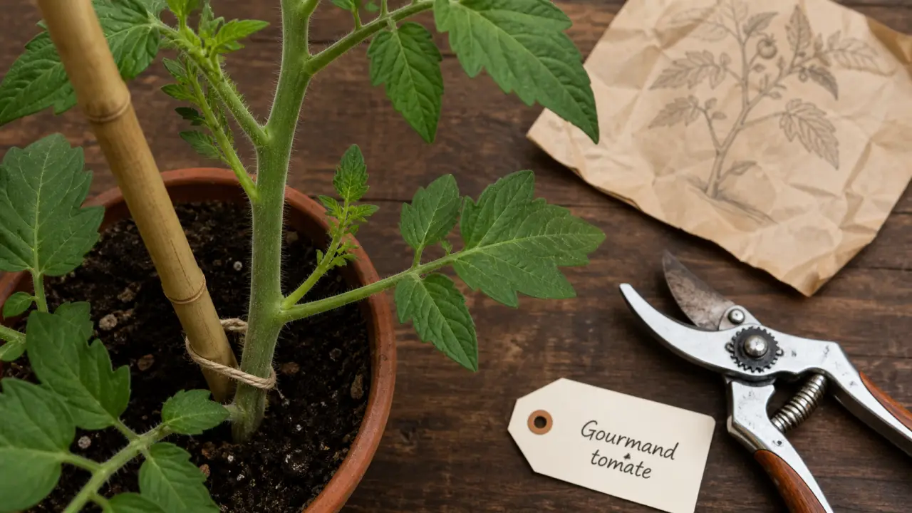 Gourmand sur pied de tomate : couper ou garder