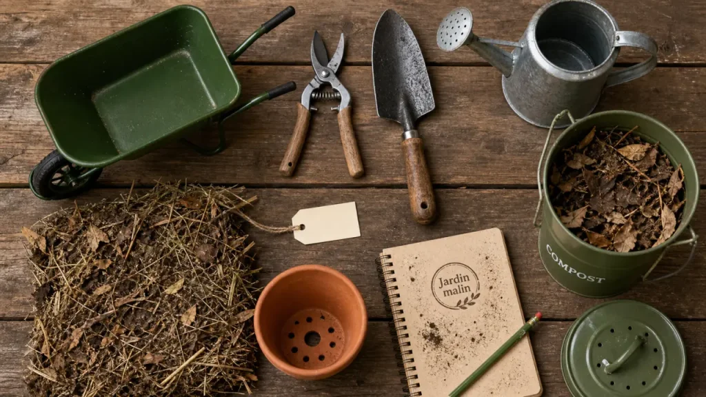 Jardiner malin sans se compliquer la vie : moins d’eau, moins d’achats, plus d’organisation