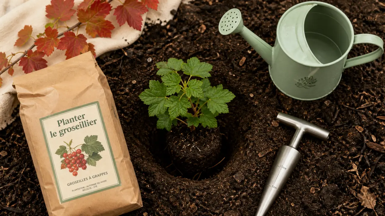 Planter groseiller : motte en terre, compost, arrosage d’automne