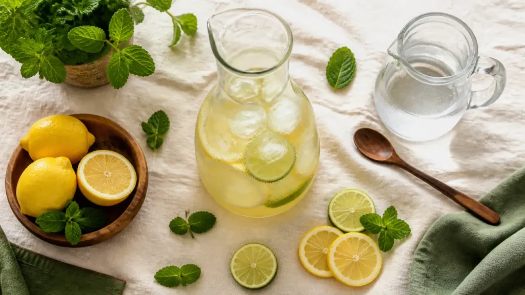 Citronnade maison sans eau gazeuse : 1,5 L bien frais en 15 minutes